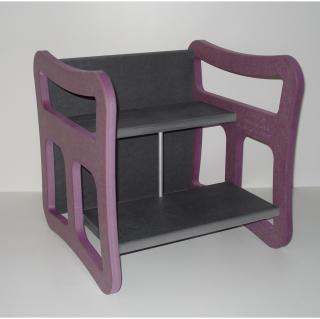 L'artisan du meuble ROLLAND - Chaise enfant multifonction violet - jouet en bois