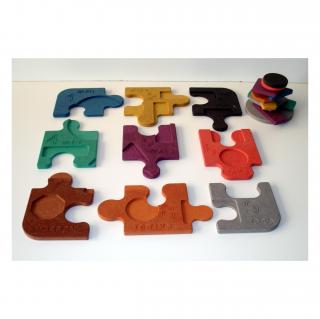 L'artisan du meuble ROLLAND - Puzzle bois multicouleur - jouet en bois