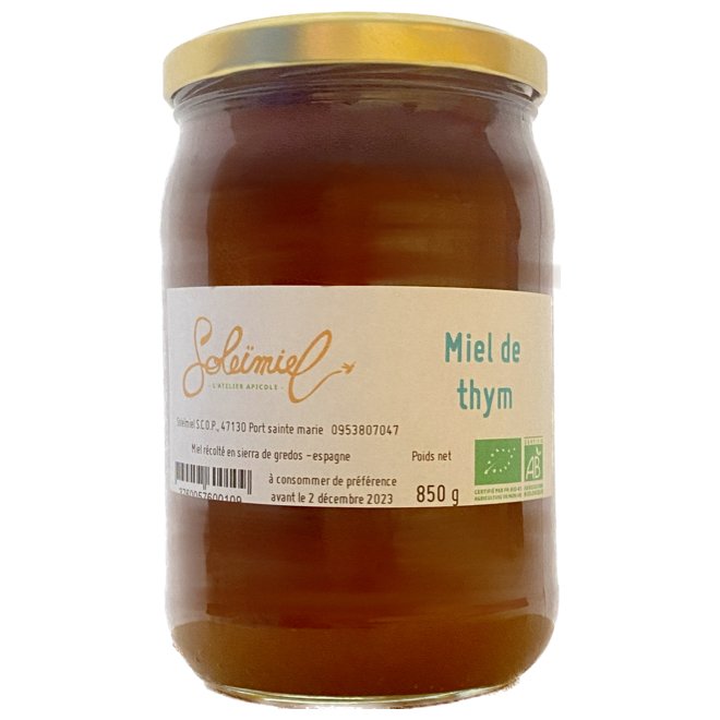 L'atelier apicole - Miel de thym - 850g - Miel - 1.15