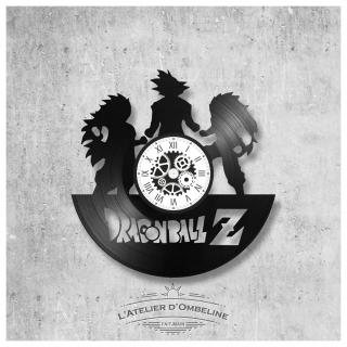 L'Atelier d'Ombeline - Horloge en disque vinyle 33 tours thème Personnage Dragon Ball Z - Horloge - 