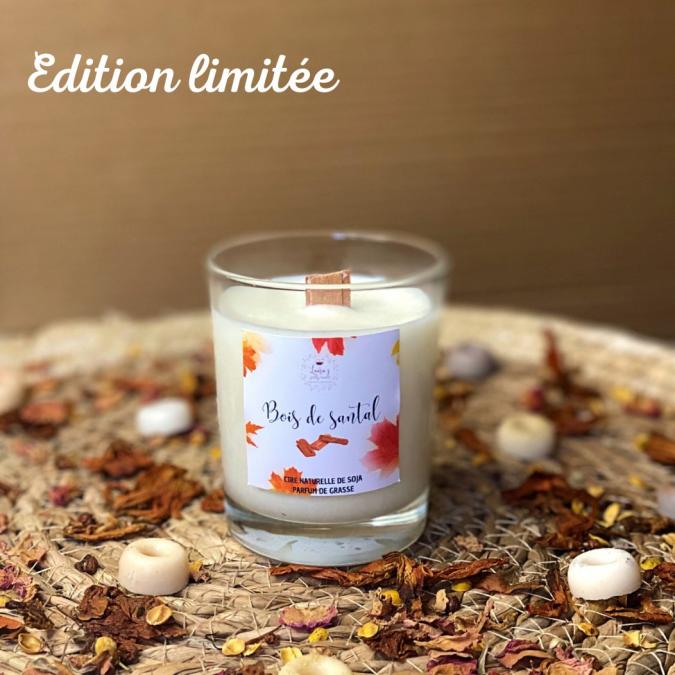 Laura's pretty candle - Bougie collection d&#039;automne - Bois de santal - Bougie artisanale