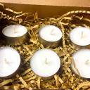 Laura's pretty candle - Lot de 6 bougies chauffe-plats 100% cire soja - Bougie artisanale