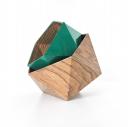 LEEWALIA - Boîtes origami chêne et vert émeraude - Boite