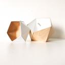 LEEWALIA - Boîtes origami érable et blanc - Boite