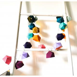 LEEWALIA - Guirlande lumineuse Origami ARC EN CIEL - Guirlande (décoration)