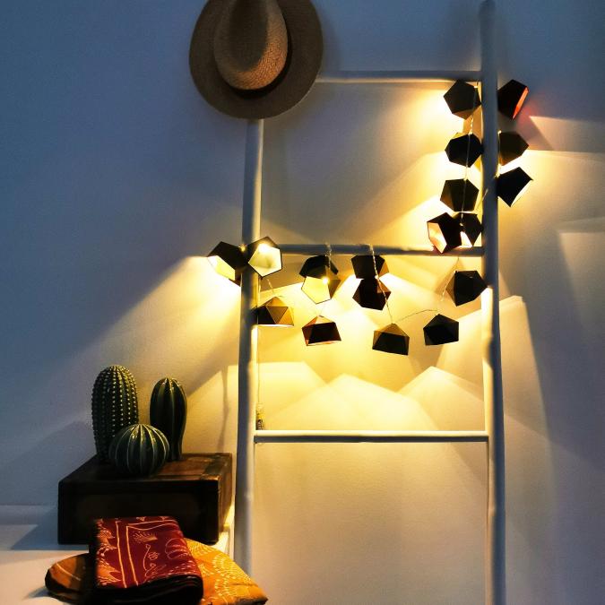 LEEWALIA - Guirlande lumineuse Origami BOHO - Guirlande (décoration)