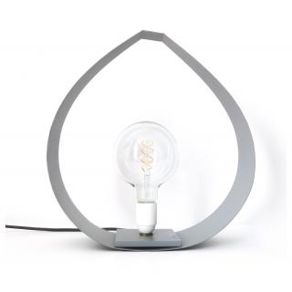 LEEWALIA - Lampe BIG DROP  chêne et gris - Lampe de table - ampoule(s)