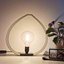 LEEWALIA - Lampe BIG DROP  chêne et noir - Lampe de table - ampoule(s)