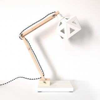 LEEWALIA - Lampe de bureau origami blanc - Lampe de bureau - ampoule(s)