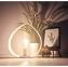 LEEWALIA - Lampe SMALL DROP chêne et blanc - Lampe de chevet - ampoule(s)