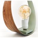 LEEWALIA - Lampe SMALL DROP  chêne et vert amande - Lampe de chevet - ampoule(s)