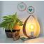 LEEWALIA - Lampe SMALL DROP  chêne et vert amande - Lampe de chevet - ampoule(s)