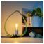 LEEWALIA - Lampe SMALL DROP chêne et vert émeraude - Lampe de chevet - ampoule(s)