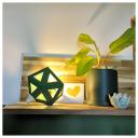 LEEWALIA - Petite lampe Origami kaki - Lampe de chevet - ampoule(s)