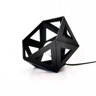 LEEWALIA - Petite lampe Origami noir - Lampe de chevet - ampoule(s)