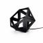 LEEWALIA - Petite lampe Origami noir - Lampe de chevet - ampoule(s)