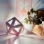 LEEWALIA - Petite lampe Origami rose - Lampe de chevet - ampoule(s)