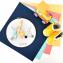 LEEWALIA - Tambour LAPINS multicolore - décoration chambre enfant bébé à personnaliser - Décoration enfant