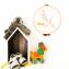 LEEWALIA - Tambour OISEAUX multicolore - décoration chambre enfant bébé à personnaliser - Décoration enfant