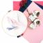 LEEWALIA - Tambour OISEAUX rose et violet - décoration chambre enfant bébé à personnaliser - Décoration enfant