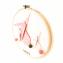 LEEWALIA - Tambours LAPINS rose et beige - décoration enfant bébé à personnaliser - Décoration enfant