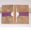 Léno cuir - Porte cartes - Pochette (maroquinerie) - violet et doré