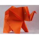 Le papier d'Emma est là - Très grand éléphant solitaire - Origami