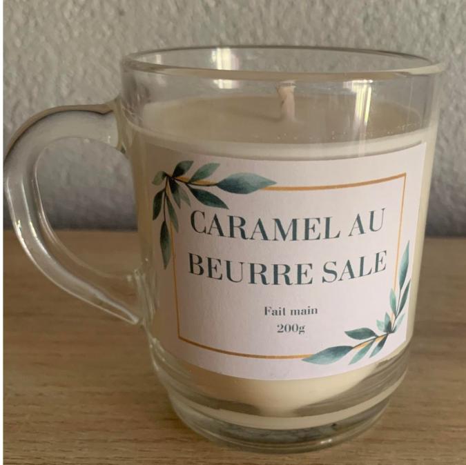 Les Bougies d’Amélie - Bougie Caramel beurre salé 200g - Bougie - 4668