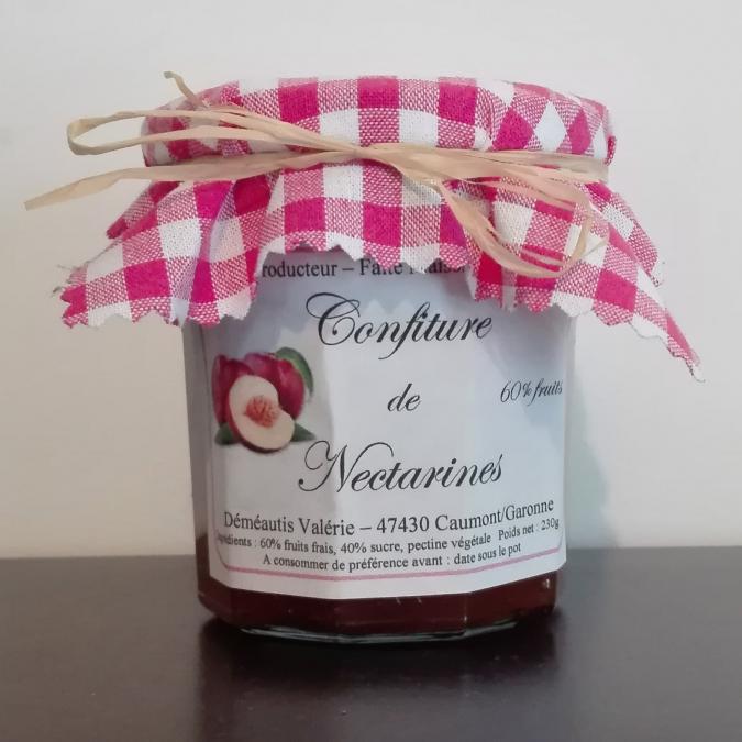 Les Confitures de Valérie - Confiture Extra de Nectarine - Confiture Artisanale