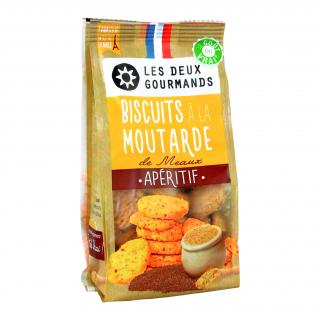 LES DEUX GOURMANDS - Biscuits à la Moutarde - Apéritif et biscuits salés - 0.12
