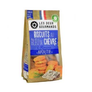 LES DEUX GOURMANDS - Biscuits au Bleu de Chèvre &amp; Romarin - Apéritif et biscuits salés - 0.12
