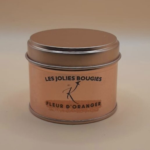 Les Jolies Bougies by K - Bougie Fleur d&#039;Oranger - 200g - Bougie - de Grasse- sans CMR ni phtalate