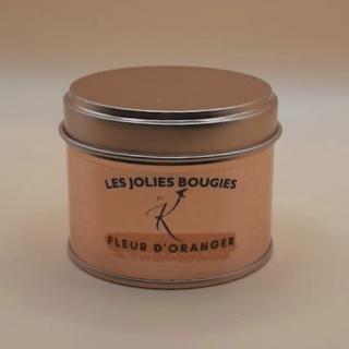 Les Jolies Bougies by K - Bougie Fleur d&#039;Oranger - 90g - Bougie - de Grasse- sans CMR ni phtalate