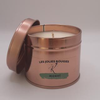 Les Jolies Bougies by K - Bougie Monoï - 200g - Bougie - de Grasse- sans CMR ni phtalate