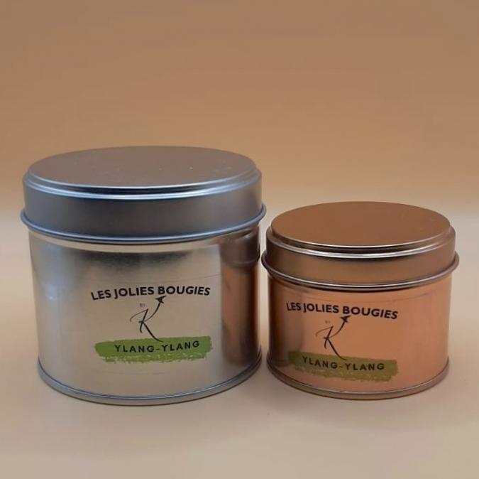 Les Jolies Bougies by K - Bougie Ylang-Ylang - 90g - Bougie - de Grasse- sans CMR ni phtalate