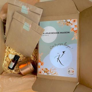 Les Jolies Bougies by K - Ma jolie bougie maison : le kit diy by K (Cerise noire) - Kit de Création