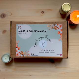 Les Jolies Bougies by K - Ma jolie bougie maison : le kit diy by K (Monoï) - Kit de Création