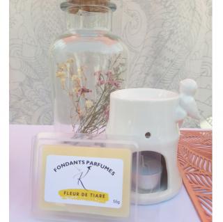 Les Jolies Bougies by K - Tablette de Fondants parfumés Fleur de Tiaré - Fondant (cire)