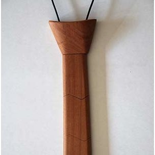 Les petits copeaux Clément GAUSSIN - Cravate en bois de cerisier - Cravate - Beige