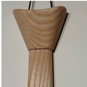 Les petits copeaux Clément GAUSSIN - Cravate en bois de frêne - Cravate - Beige