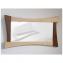 Les petits copeaux Clément GAUSSIN - Miroir en bois de Noyer et de Frêne 100 x 60 cm - Miroir - 