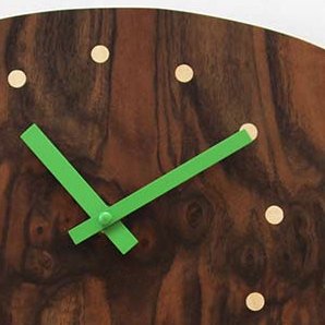 Les petits copeaux Clément GAUSSIN - Pendule en bois de noyer - Horloge - 