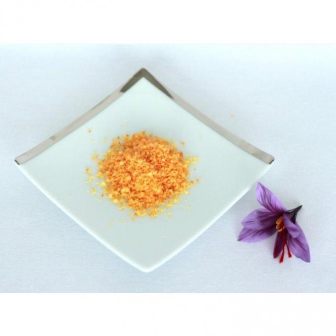 Le Safran - Delphine Liegeois - Fleur de sel de Guérande au Safran - 30gr - Fleur de sel