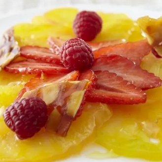 Le safran d'Athos - Confiture ananas - fruits rouges - Confiture Artisanale