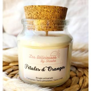 Les Délicieuses by Shasha - • Bougie parfumée &quot;Pétales d&#039;Oranger&quot; • - Bougie artisanale