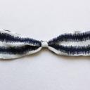 Les Noeuds-Noeuds - Headband à nouer bleu et blanc réversible - Bandeau adulte
