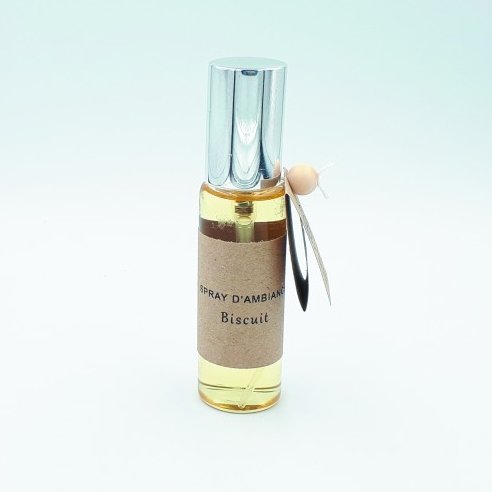 Les Parfums d'Oléron® - Biscuit - Spray de parfum d&#039;ambiance - 30ml - Spray de parfum