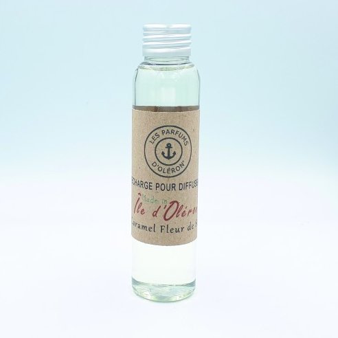 Les Parfums d'Oléron® - Caramel Fleur de Sel - Recharge pour diffuseur de parfum - 100ml - Diffuseur de parfum