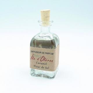 Les Parfums d'Oléron® - Diffuseur de parfum (Carré) - Caramel Fleur de sel - 40ml - Diffuseur de parfum