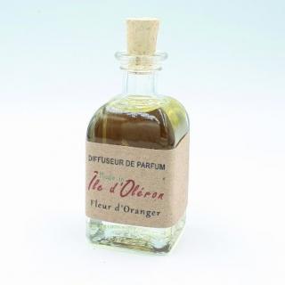 Les Parfums d'Oléron® - Diffuseur de parfum (Carré) - Fleur d&#039;oranger - 40ml - Diffuseur de parfum